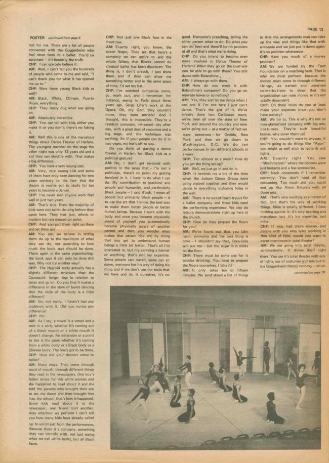 <em>The New York Element</em>, Nueva York, vol. 2, n.º 4, marzo-abril, 1971, p. 12