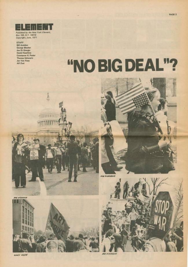 <em>The New York Element</em>, Nueva York, vol. 2, n.º 5, junio-julio, 1971, p. 2