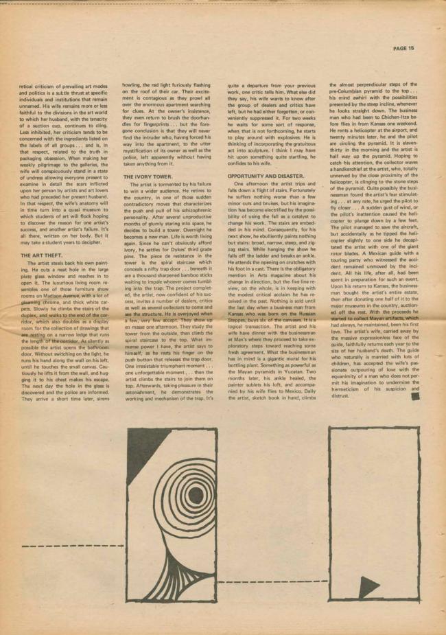 <em>The New York Element</em>, Nueva York, vol. 2, n.º 5, junio-julio, 1971, p. 15