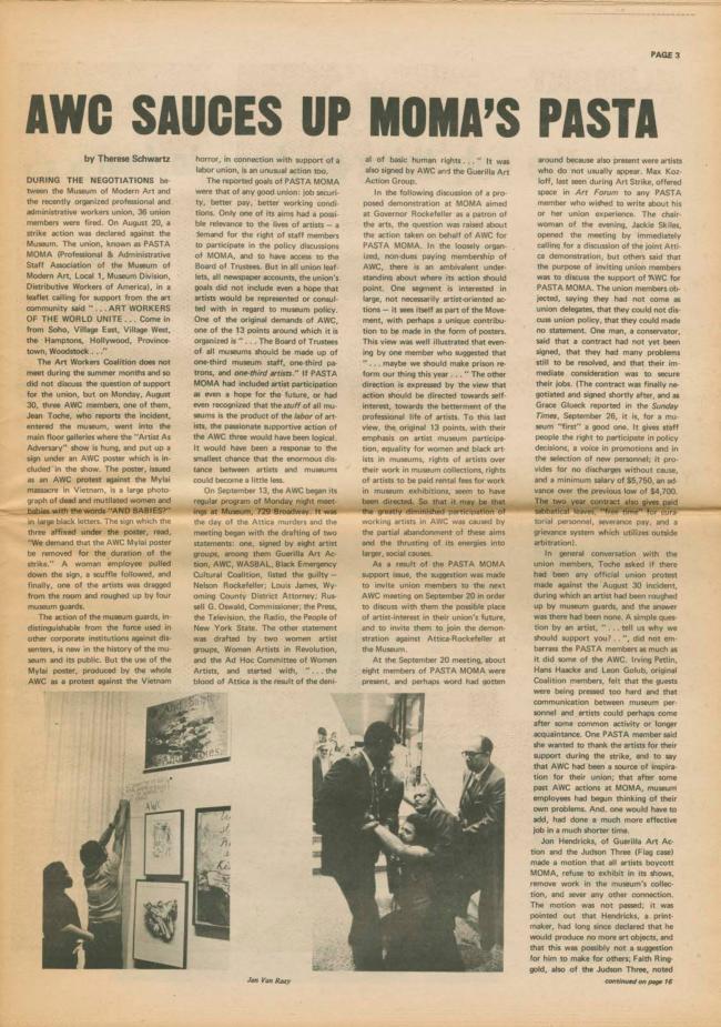 <em>The New York Element</em>, Nueva York, vol. 2, n.º 6, noviembre-diciembre, 1971, p. 3