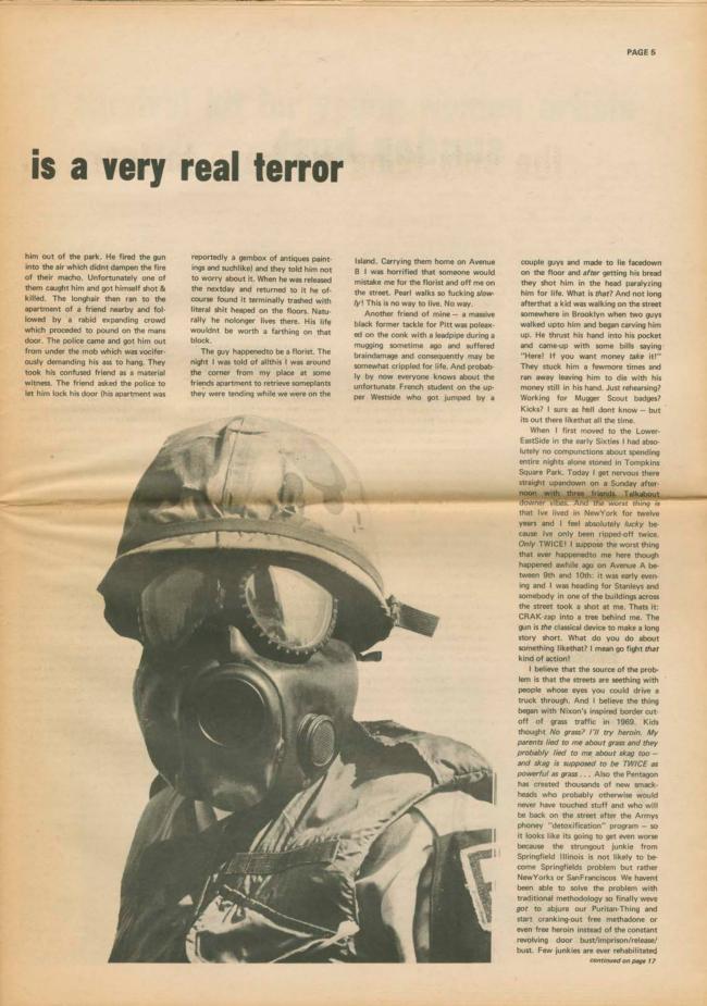 <em>The New York Element</em>, Nueva York, vol. 2, n.º 6, noviembre-diciembre, 1971, p. 5