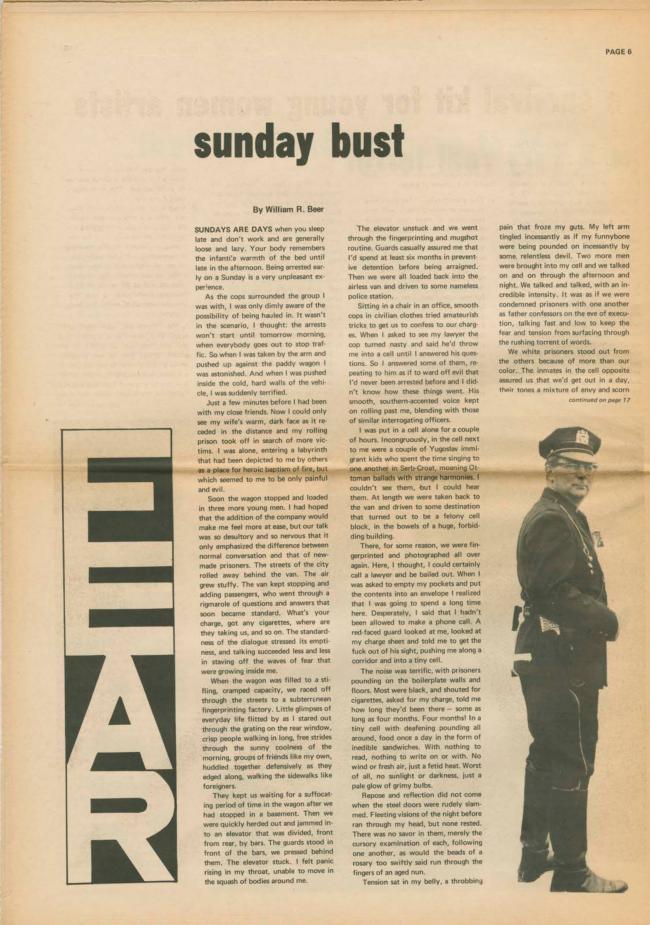 <em>The New York Element</em>, Nueva York, vol. 2, n.º 6, noviembre-diciembre, 1971, p. 6