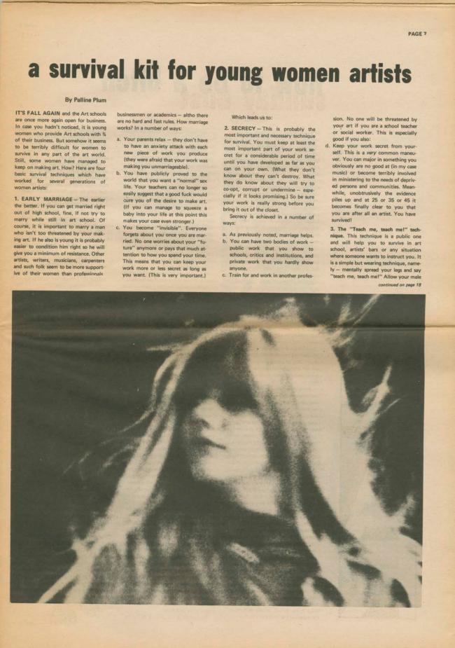 <em>The New York Element</em>, Nueva York, vol. 2, n.º 6, noviembre-diciembre, 1971, p. 7
