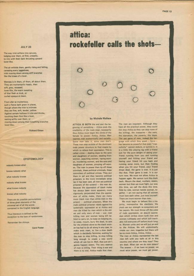 <em>The New York Element</em>, Nueva York, vol. 2, n.º 6, noviembre-diciembre, 1971, p. 13