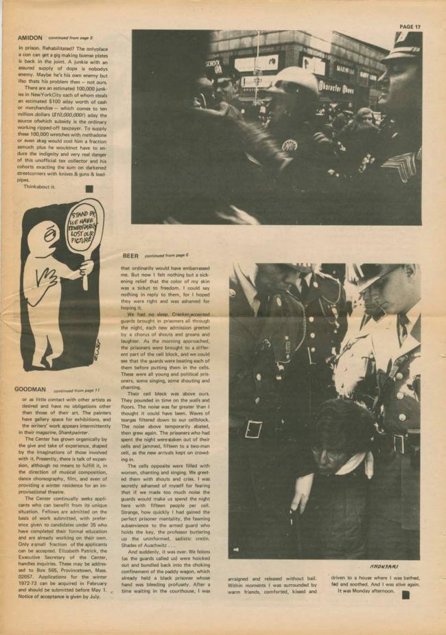 <em>The New York Element</em>, Nueva York, vol. 2, n.º 6, noviembre-diciembre, 1971, p. 17