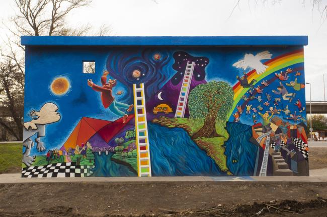 Juan Carlos Marchesi, Mural Guernica, 2023 (reverso)