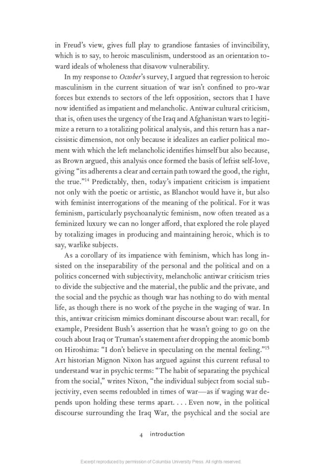 Rosalyn Deutsche, "Introduction" [Introducción], en <em>Hiroshima after Iraq: Three Studies in Art and War</em> [Hiroshima después de Irak. Tres estudios sobre el arte y la guerra], Nueva York, Columbia University Press, 2010, 4