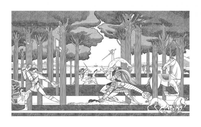 Nastagio. Inspirada en la historia de Nastagio degli Onesti de Sandro Botticelli