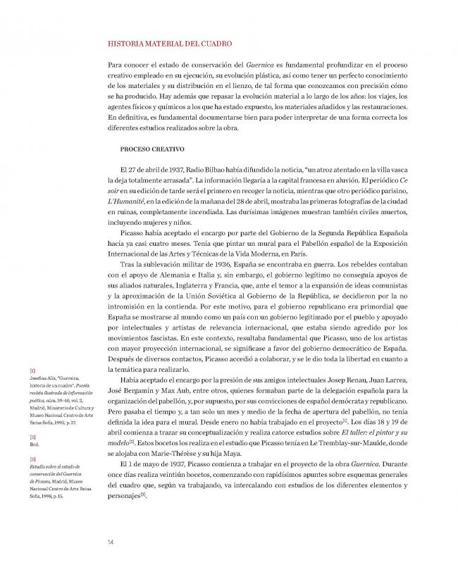 Artículo de la publicación de la 19 Jornada de Conservación de Arte Contemporáneo, editado por el Museo Reina Sofía 