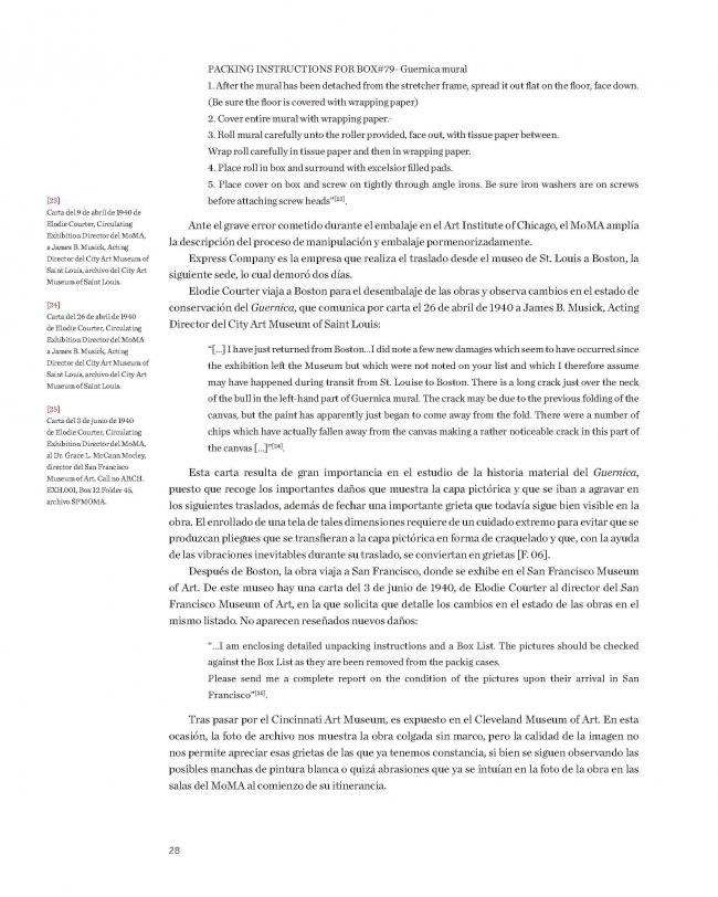 Artículo de la publicación de la 19 Jornada de Conservación de Arte Contemporáneo, editado por el Museo Reina Sofía 