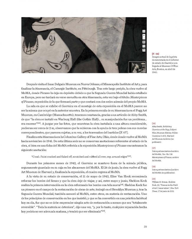 Artículo de la publicación de la 19 Jornada de Conservación de Arte Contemporáneo, editado por el Museo Reina Sofía 