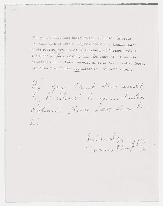 Declaración policial de Tony Shafrazi