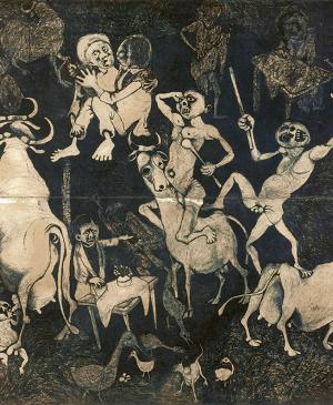 Dumile Feni, African Guernica, 1967