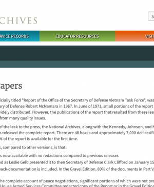 Página web de The U.S. National Archives and Records Administration