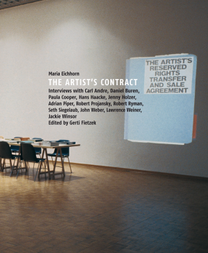 Portada del libro <em>Maria Eichhorn. The Artist's Contract</em> [Maria Eichhorn. El contrato del artista], Gerti Fietzek (ed.), Colonia, Buchhandlung Walther König, 2009