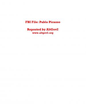 Ficha sobre Pablo Picasso del FBI, ca. 1945-1969 