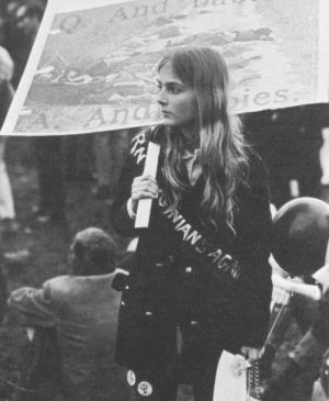 Terrill Brumback, <em>Manifestante contra la guerra de Vietnam</em>, Washington D. C., primavera, 1970