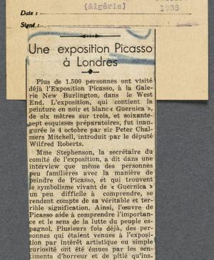 Una exposición de Picasso en Londres