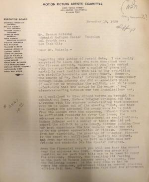 Carta de Marcelene Peterson a Herman F. Reissig