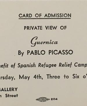 EN Tarjeta de invitación a una visita privada en la Valentine Gallery