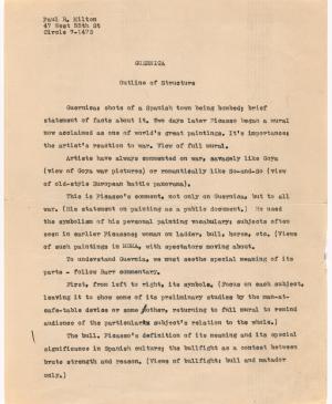 Escaleta de la película Guernica, de Robert Flaherty