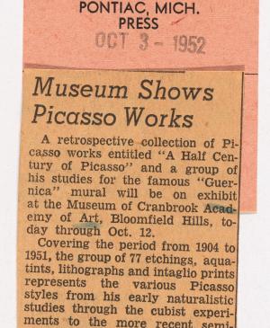 Museo muestra las obras de Picasso