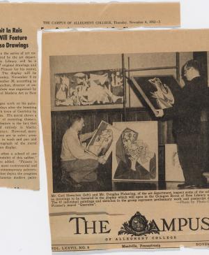 Portada con fotografía de la instalación de Studies for Guernica