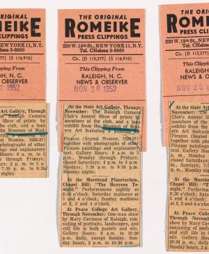 Referencias a la exposición de Picasso e información práctica de la agenda cultural de Raleigh