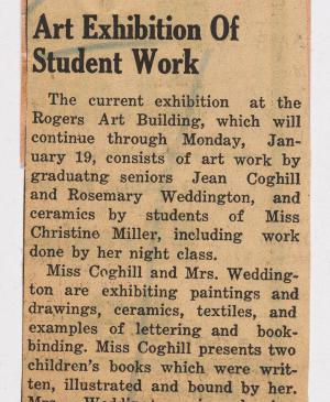 Exposición artística del trabajo estudiantil