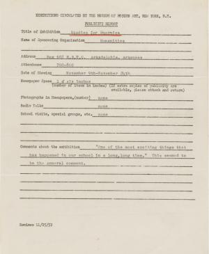 Informe de impacto de público de la exposición Studies for Guernica en la Arkansas University 