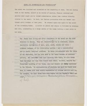 Texto para la cartela de los poscriptos del cuadro para la exposición Studies for Guernica 