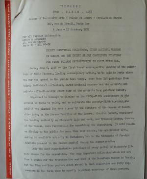 30 coleccionistas particulares y ocho museos nacionales europeos y estadounidenses contribuyen con cuadros a la primera retrospectiva de Picasso en París desde la guerra