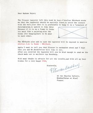 Carta de Nelly Van Doesburg a Louise A. Boyer del 29 de diciembre de 1955