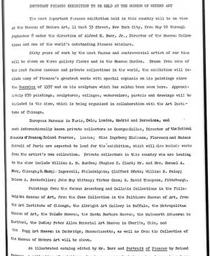 An important exhibition to be held at the Museum of Modern Art