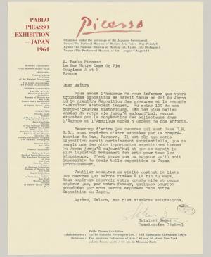 Carta de Shinichi Segui a Pablo Picasso
