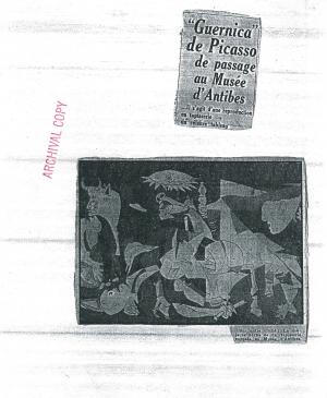 Guernica de Picasso de paso en el Museo de Antibes