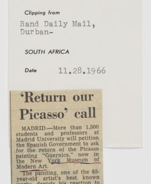 Responded a nuestra petición de Picasso