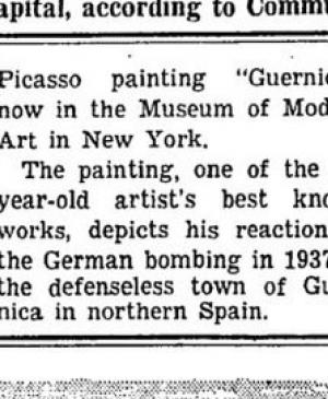 Los estudiantes quieren que Guernica sea enviado a Madrid