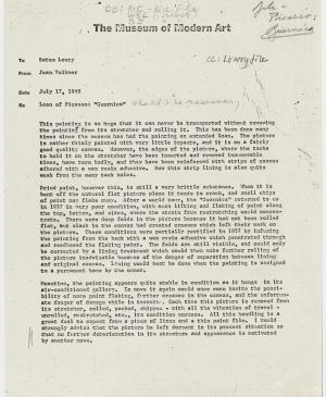 Carta de Jean Volkmer a Bates Lowry