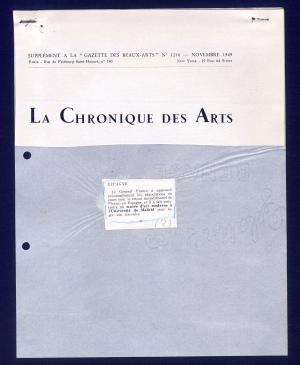 La Chronique des Arts