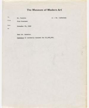 Cora Rosevear's letter to Walter Bareiss