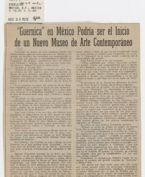 Guernica en México podría ser el inicio de un nuevo Museo de Arte Contemporáneo