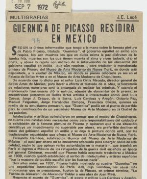 Guernica de Picasso residirá en México