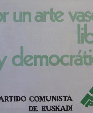 Por un arte vasco libre y democrático