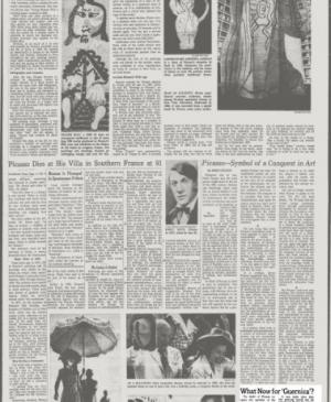 La muerte detiene el pincel de Picasso a los 91 años