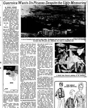 Guernica quiere su Picasso a pesar de los malos recuerdos