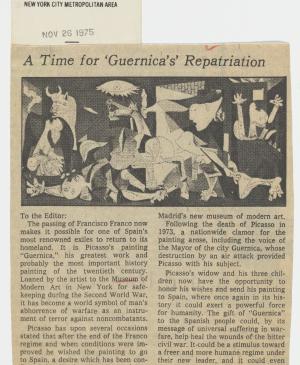 Hora de repatriar Guernica