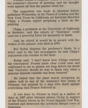 ¿Debería volver Guernica a España ?