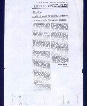 EN El «testamento» de Picasso para Guernica