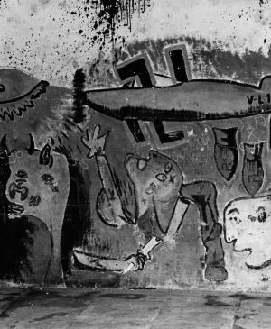 Mural en una fachada de Eibar